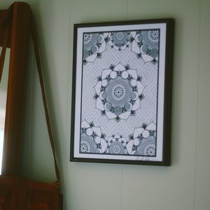 moon phase mandala print | bohemian wall art